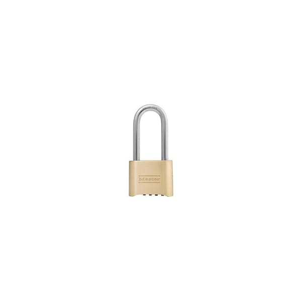 Master Lock 2IN51MMW RESETTABLE COMBINATIO, BRASS PADLOCK WITH2-1/4IN57MM,  175LHSS
